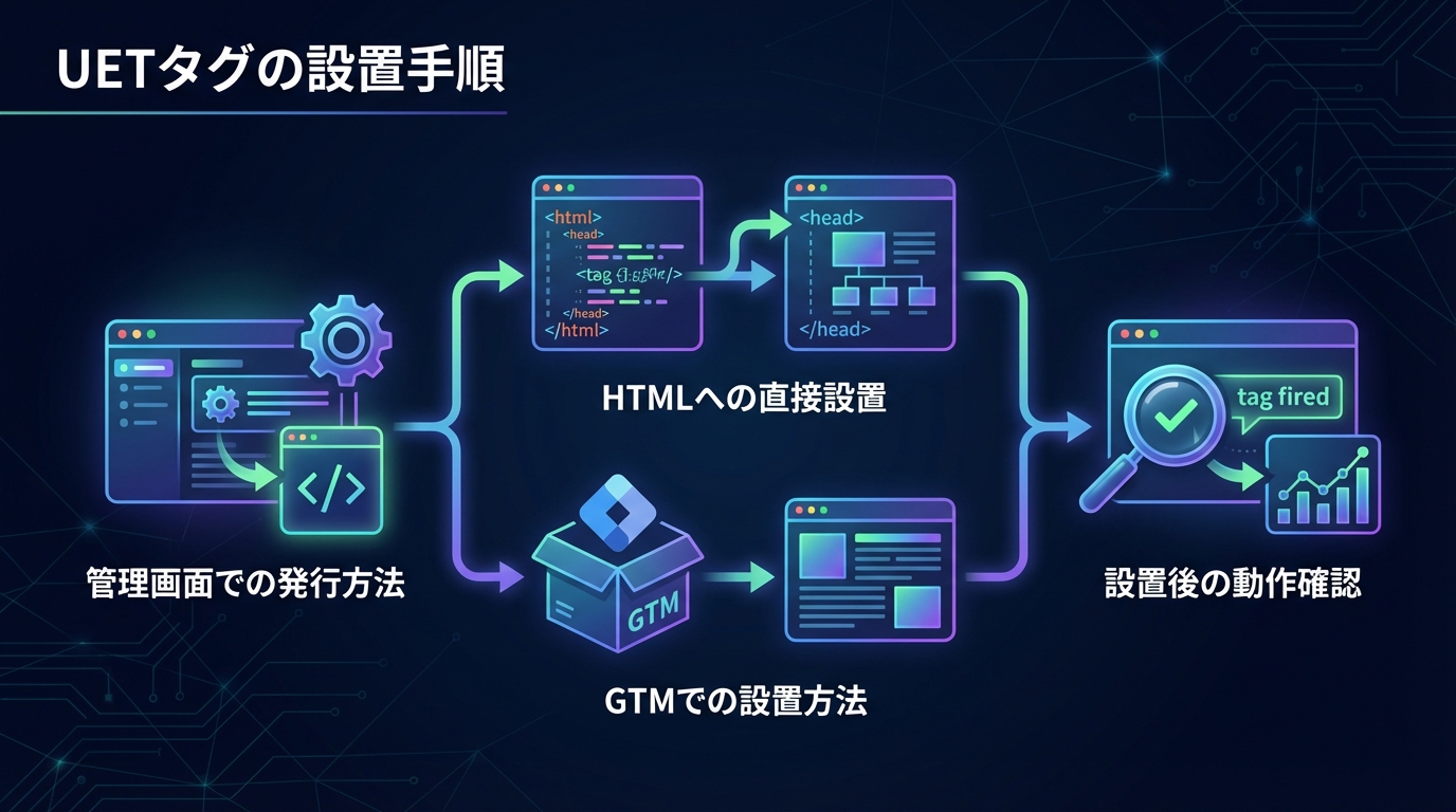 UETタグの設置手順