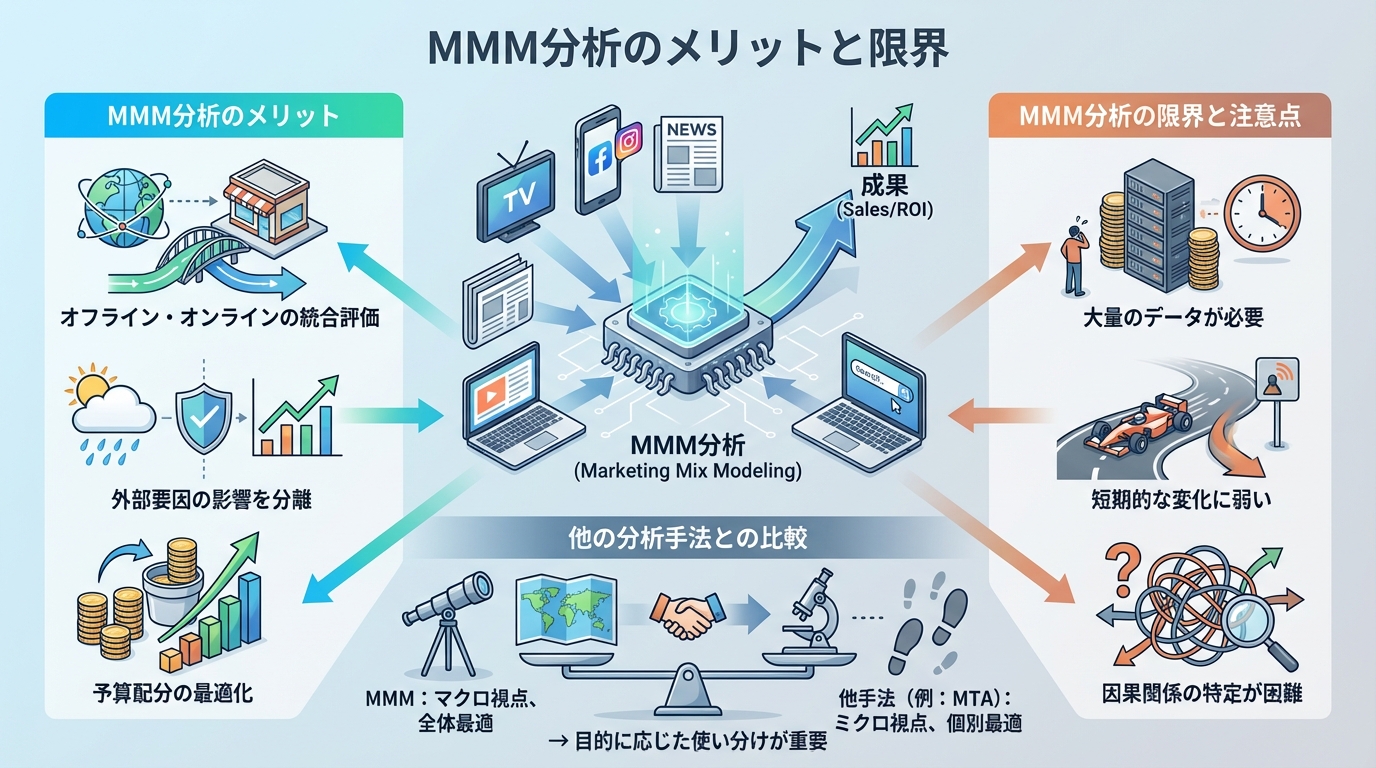 MMM分析のメリットと限界