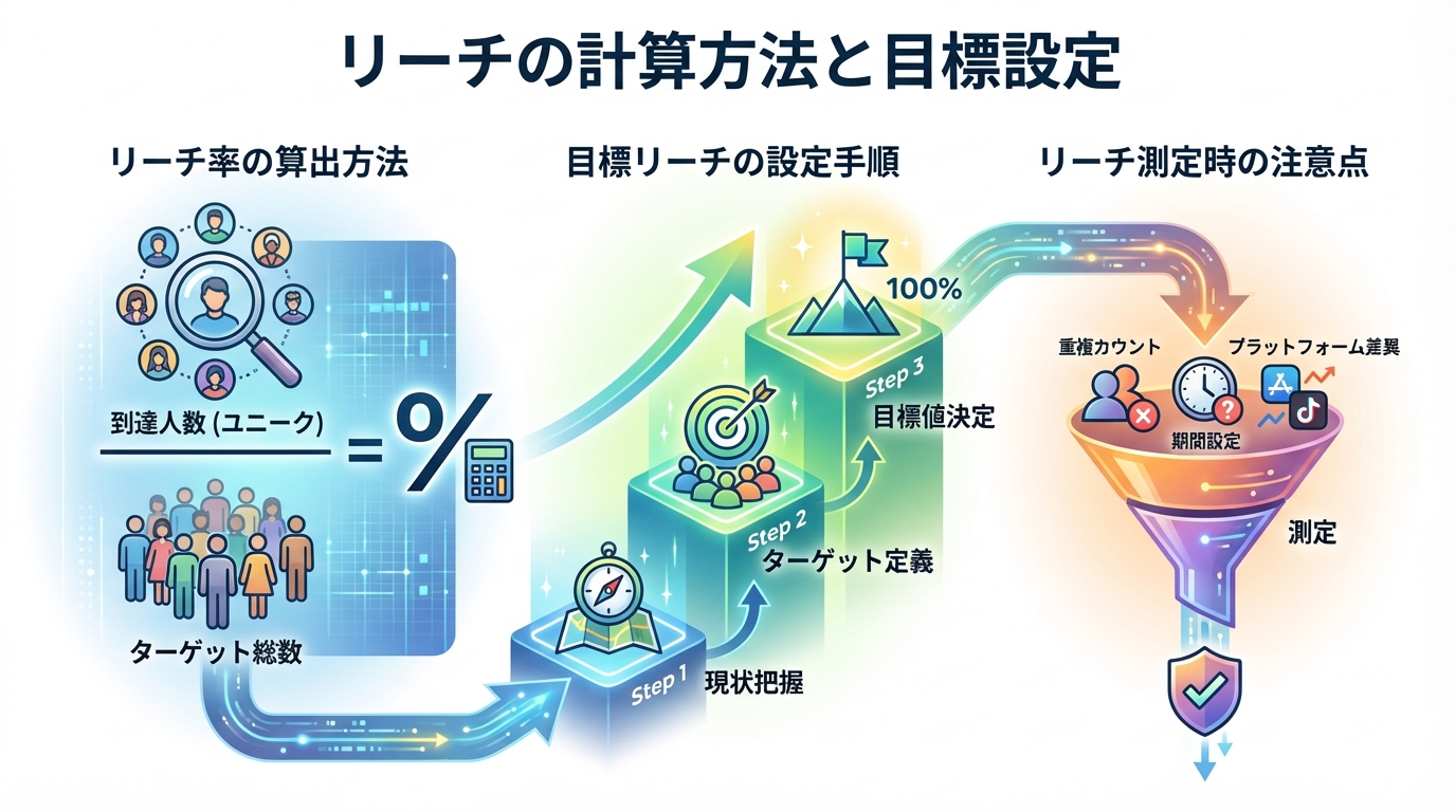 リーチの計算方法と目標設定