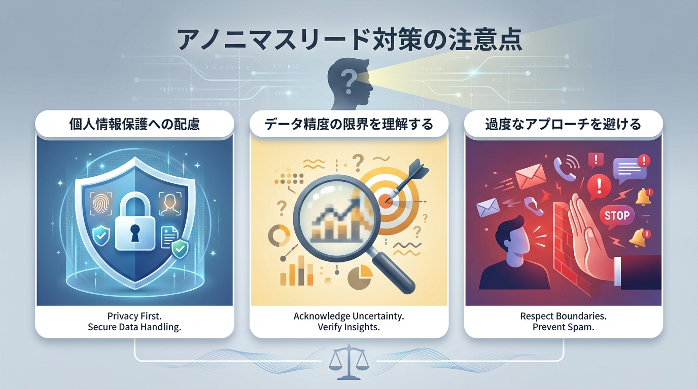 アノニマスリード対策の注意点