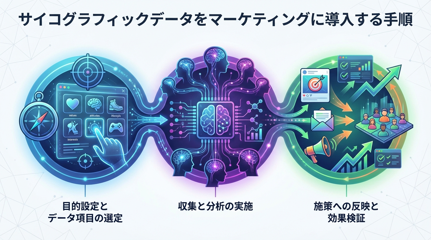 サイコグラフィックデータをマーケティングに導入する手順