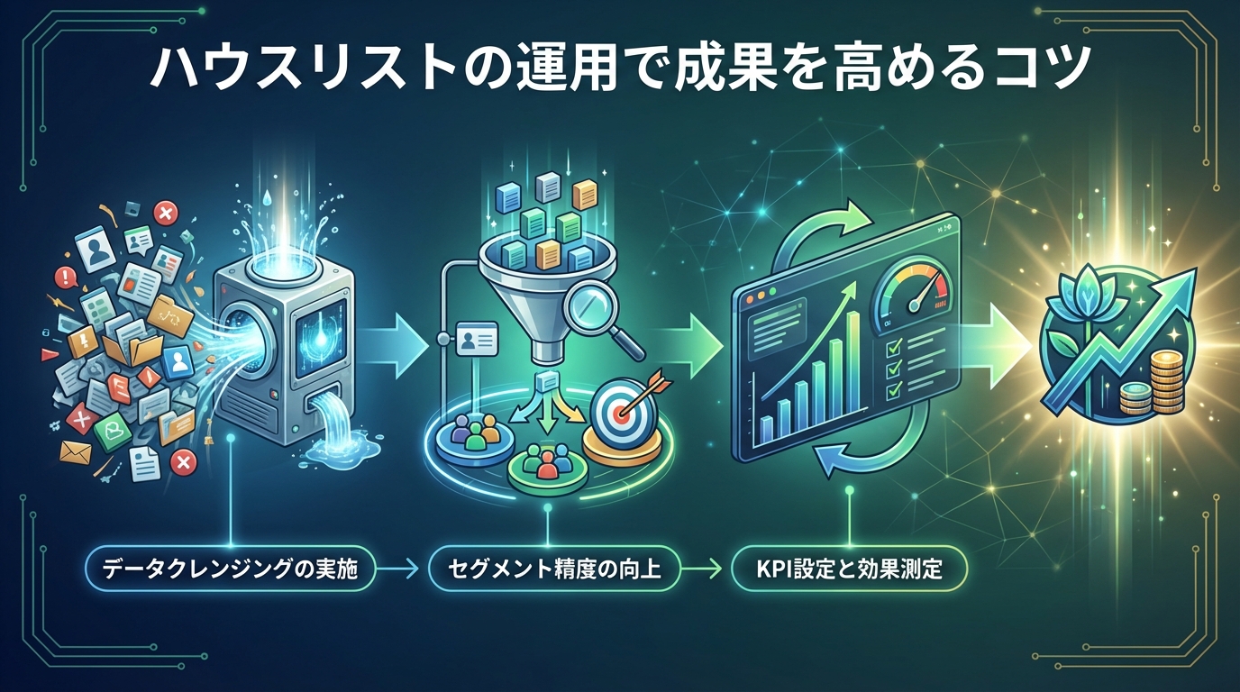 ハウスリストの運用で成果を高めるコツ