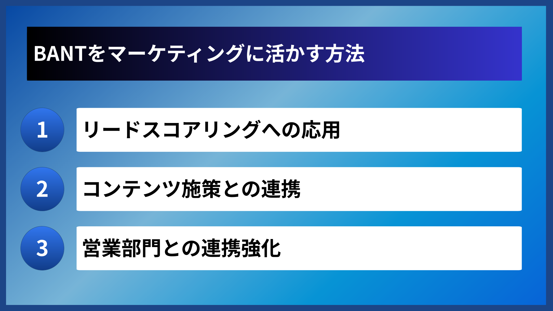 BANTをマーケティングに活かす方法