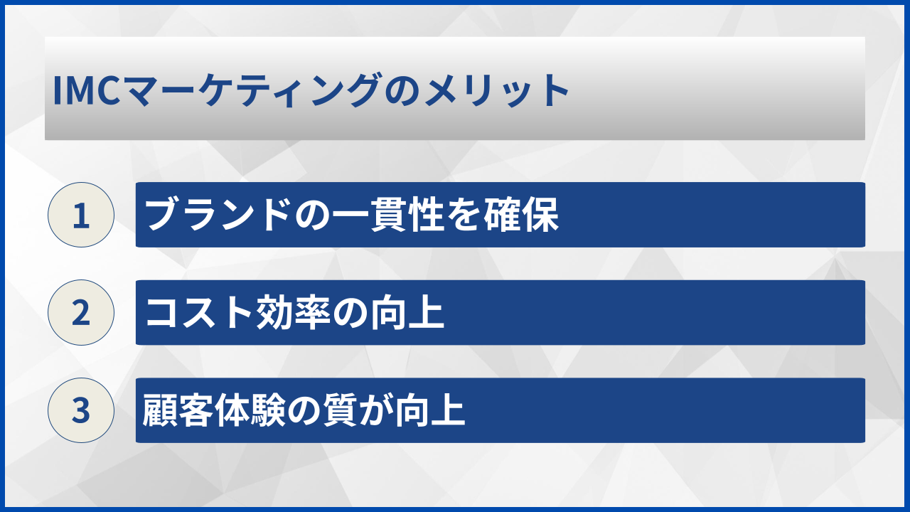 IMCマーケティングのメリット