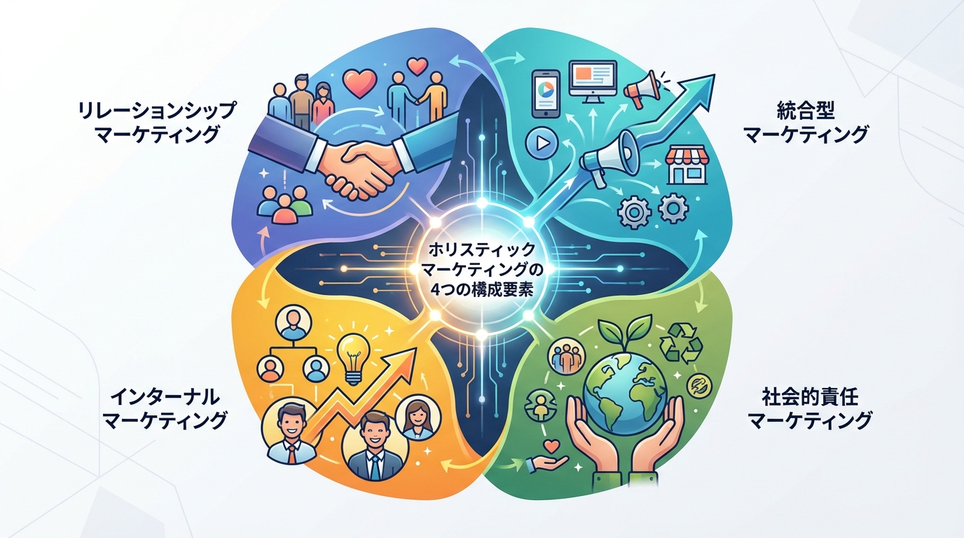 ホリスティックマーケティングの4つの構成要素
