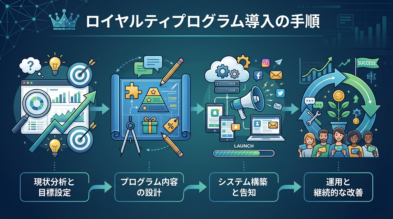 ロイヤルティプログラム導入の手順