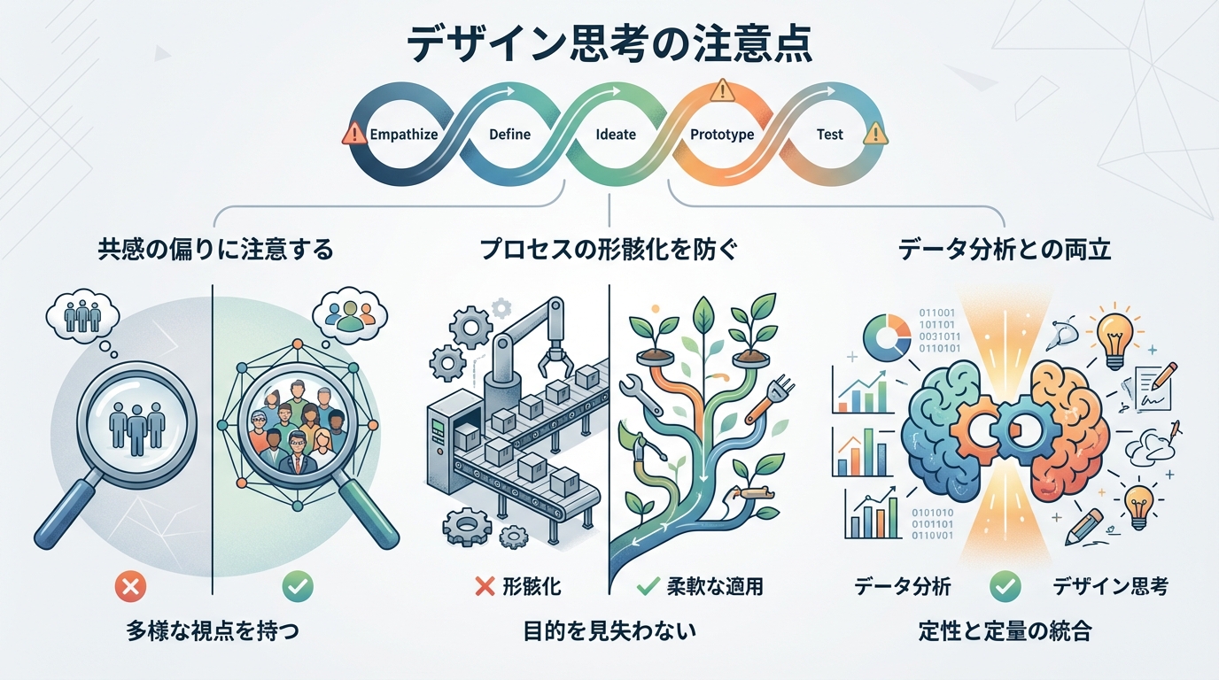 デザイン思考の注意点