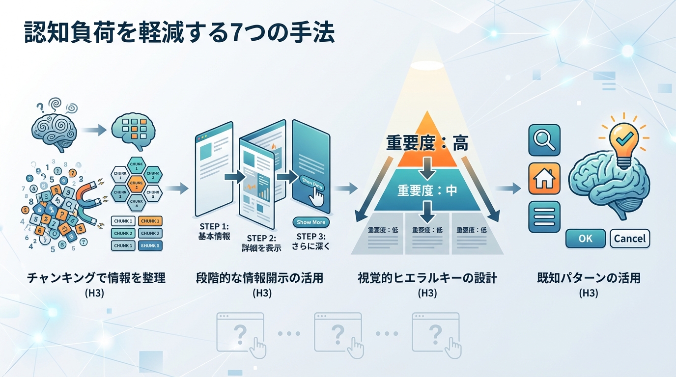認知負荷を軽減する7つの手法