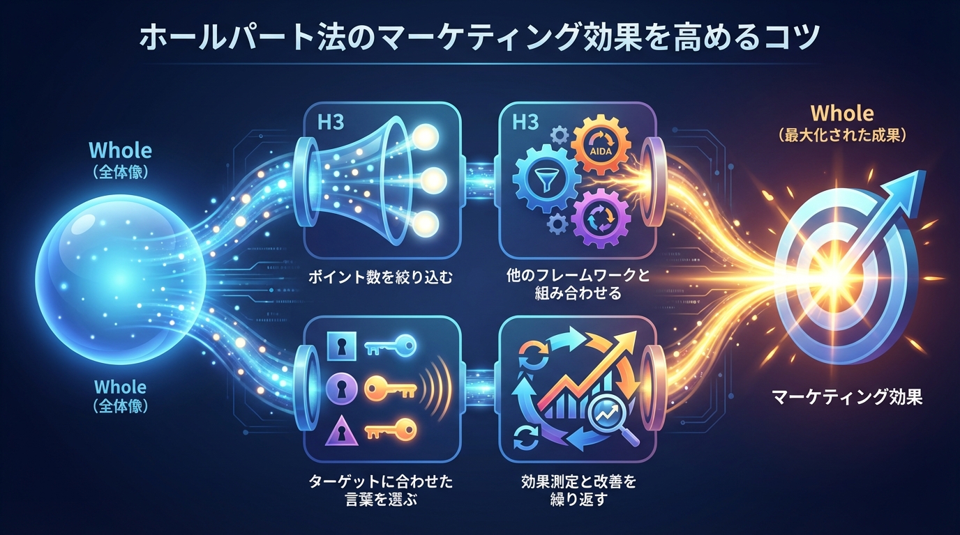 ホールパート法のマーケティング効果を高めるコツ