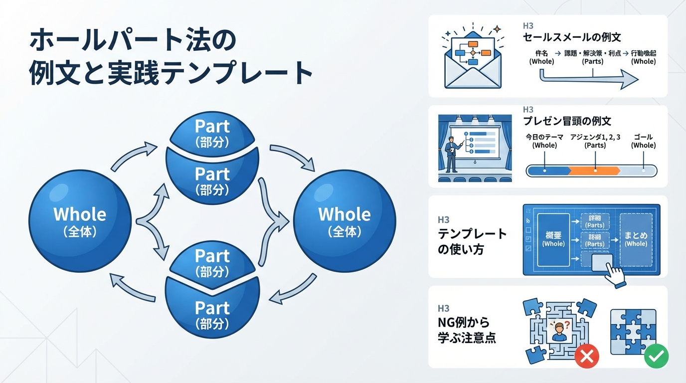 ホールパート法の例文と実践テンプレート