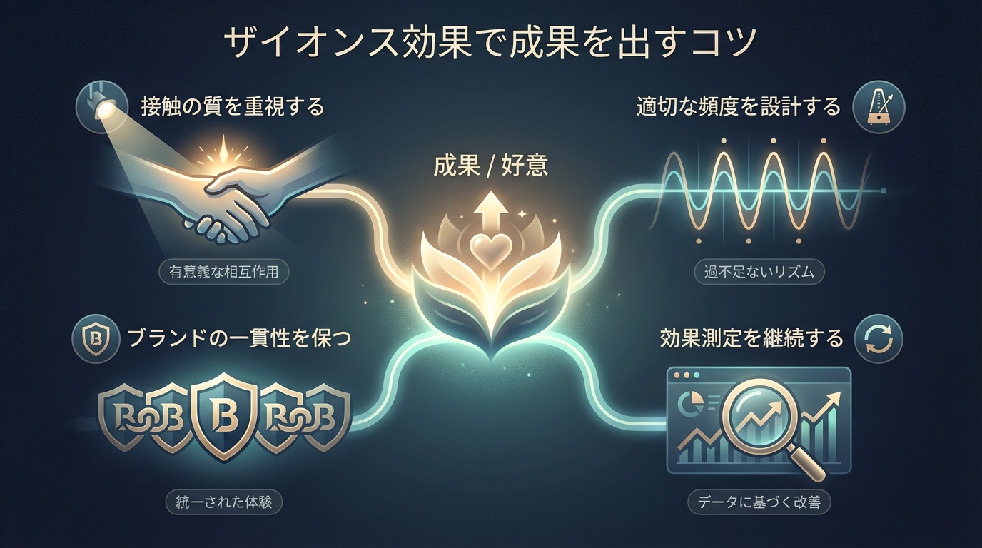 ザイオンス効果で成果を出すコツ