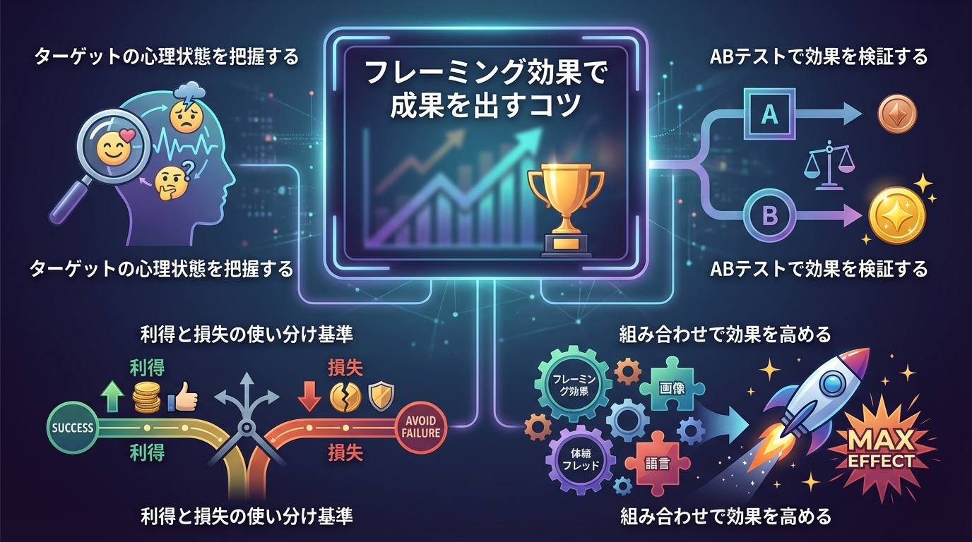 フレーミング効果で成果を出すコツ