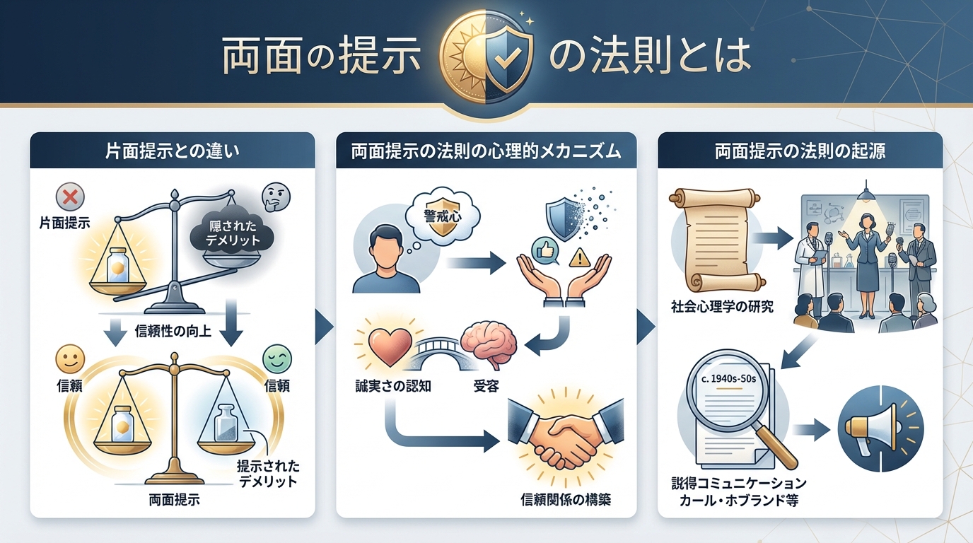 両面提示の法則とは
