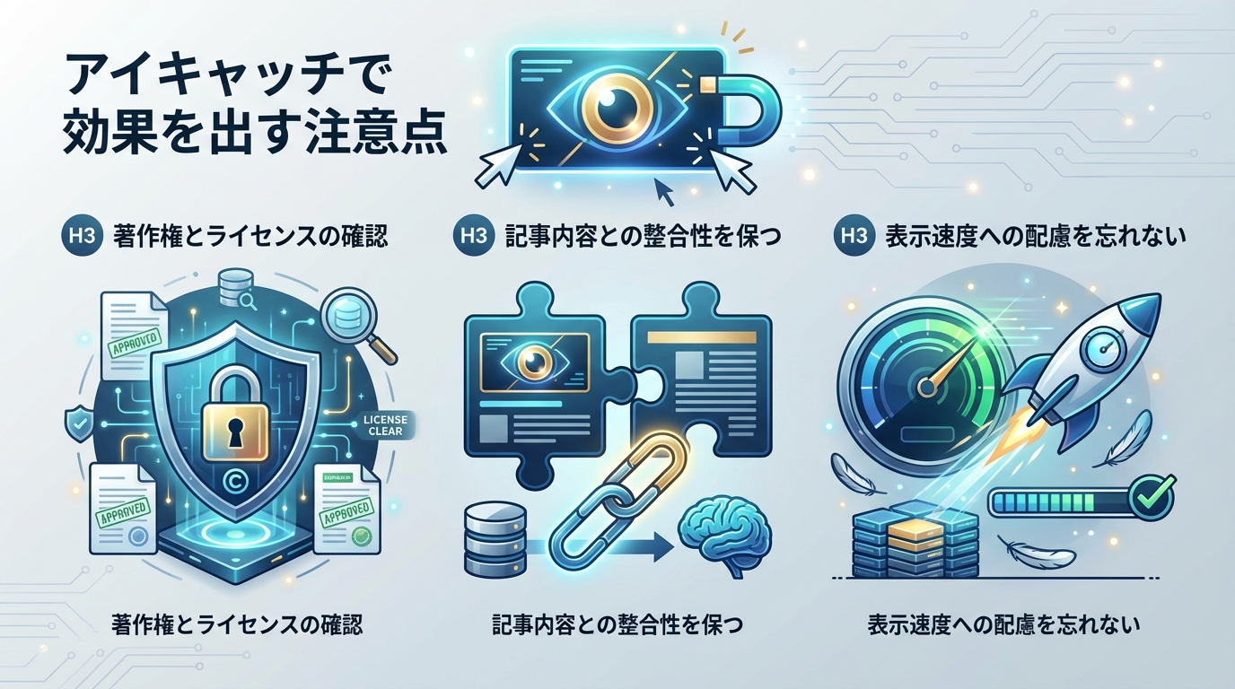 アイキャッチで効果を出す注意点