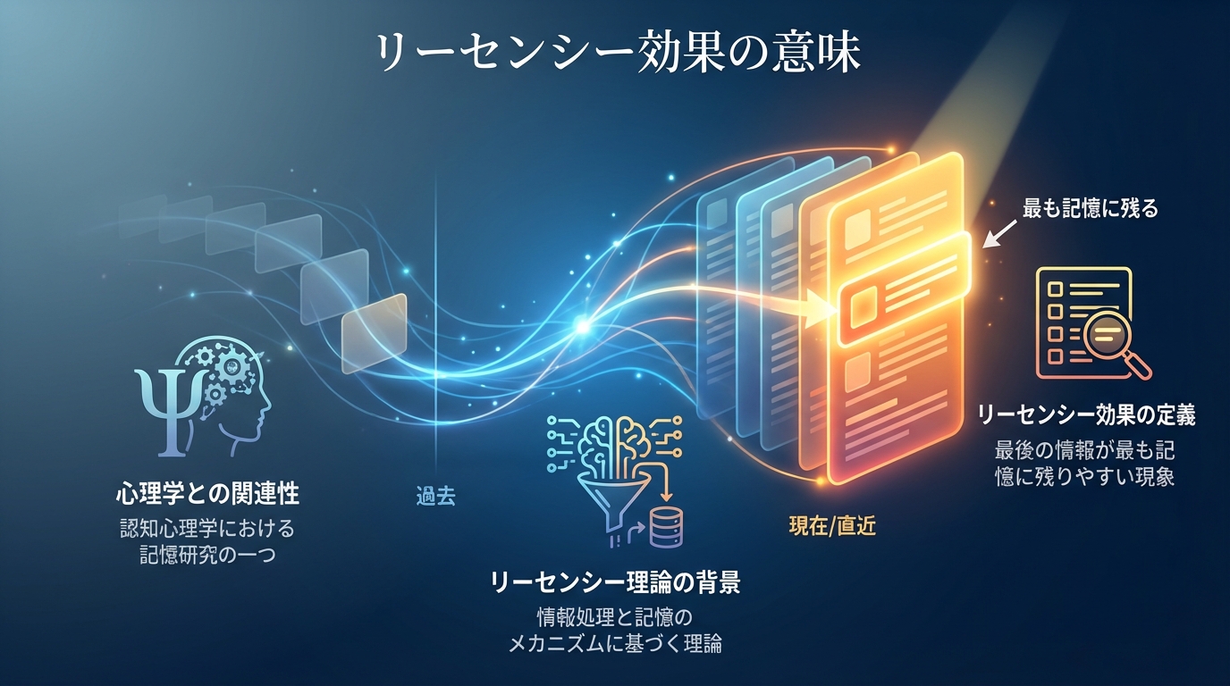 リーセンシー効果の意味