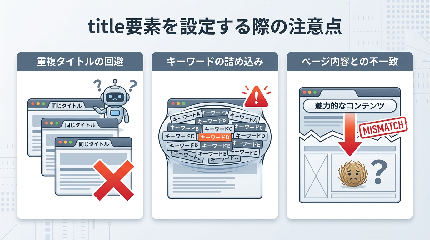 title要素を設定する際の注意点