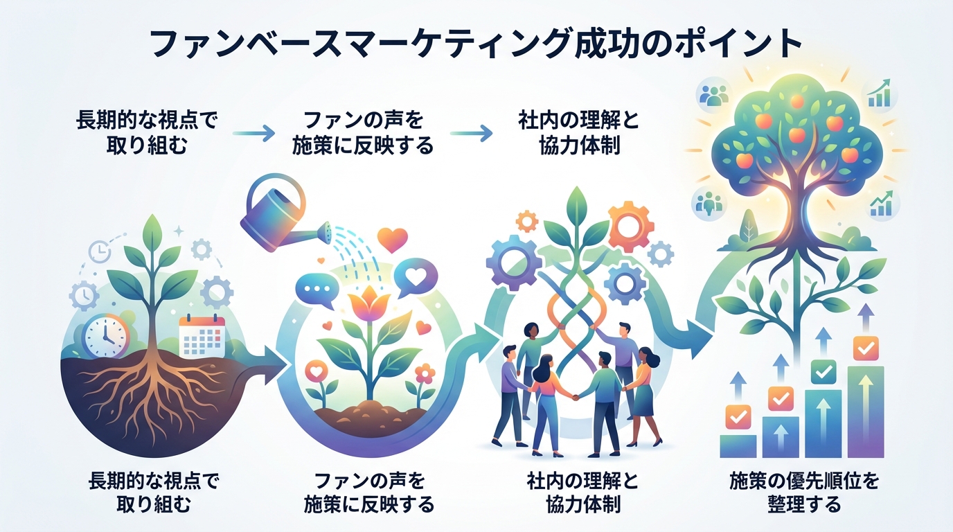 ファンベースマーケティング成功のポイント