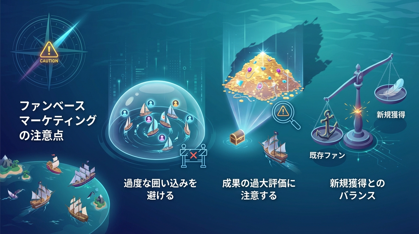 ファンベースマーケティングの注意点
