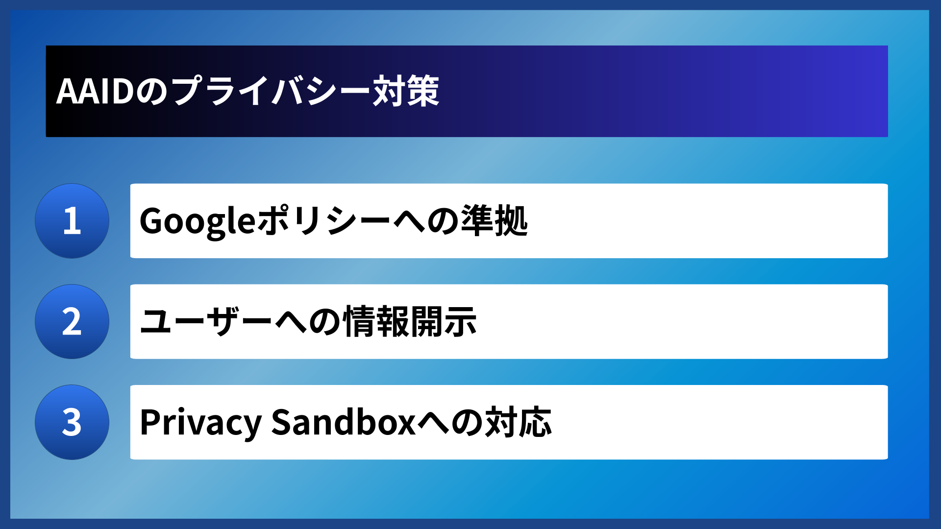 AAIDのプライバシー対策