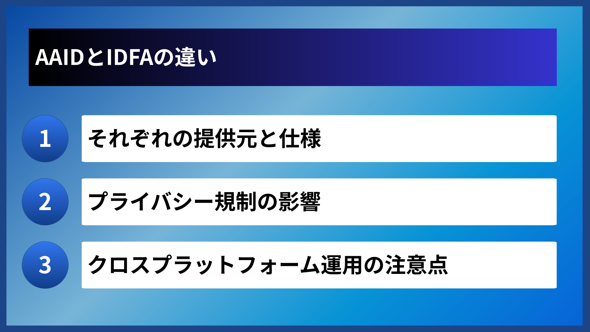 AAIDとIDFAの違い