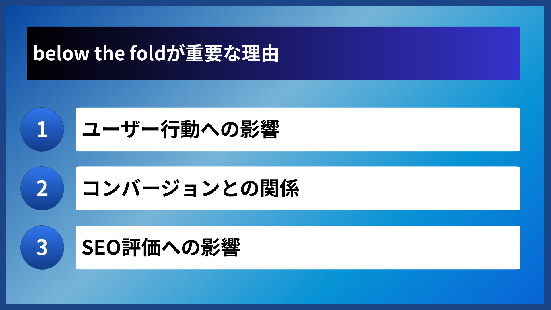 below the foldが重要な理由