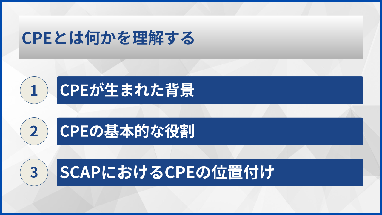 CPEとは何かを理解する
