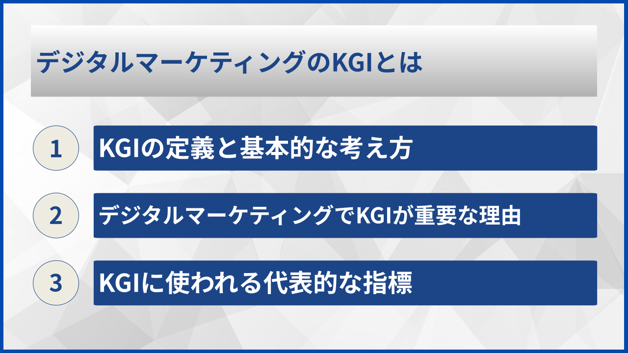 デジタルマーケティングのKGIとは