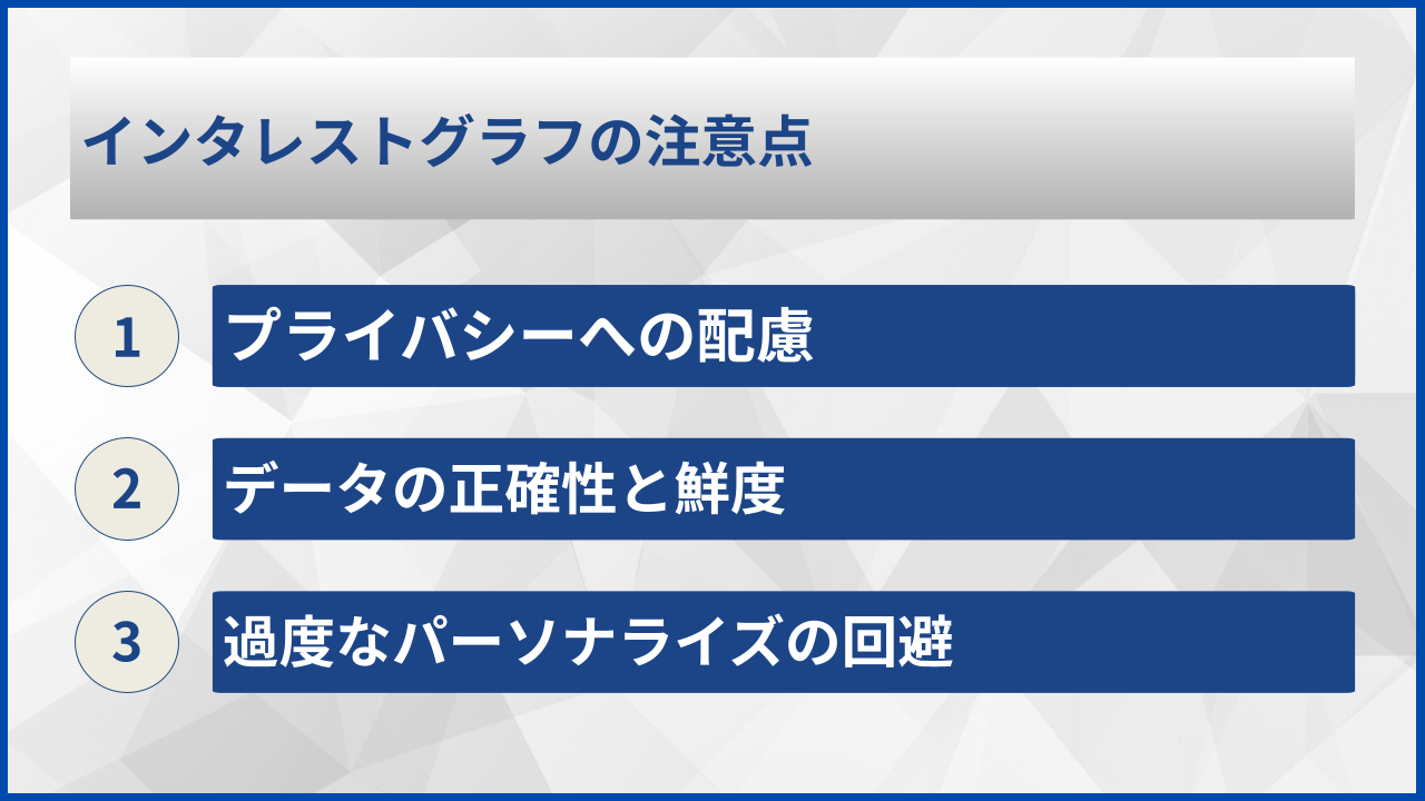 インタレストグラフの注意点