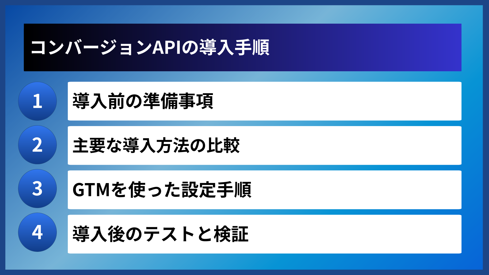 コンバージョンAPIの導入手順
