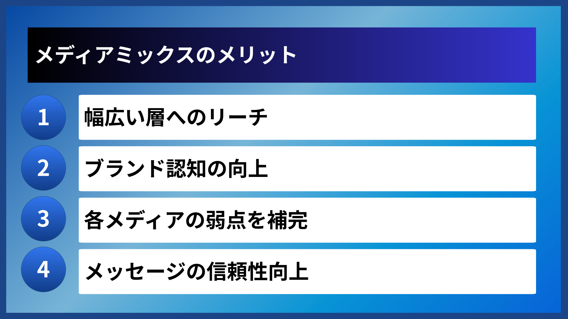 メディアミックスのメリット