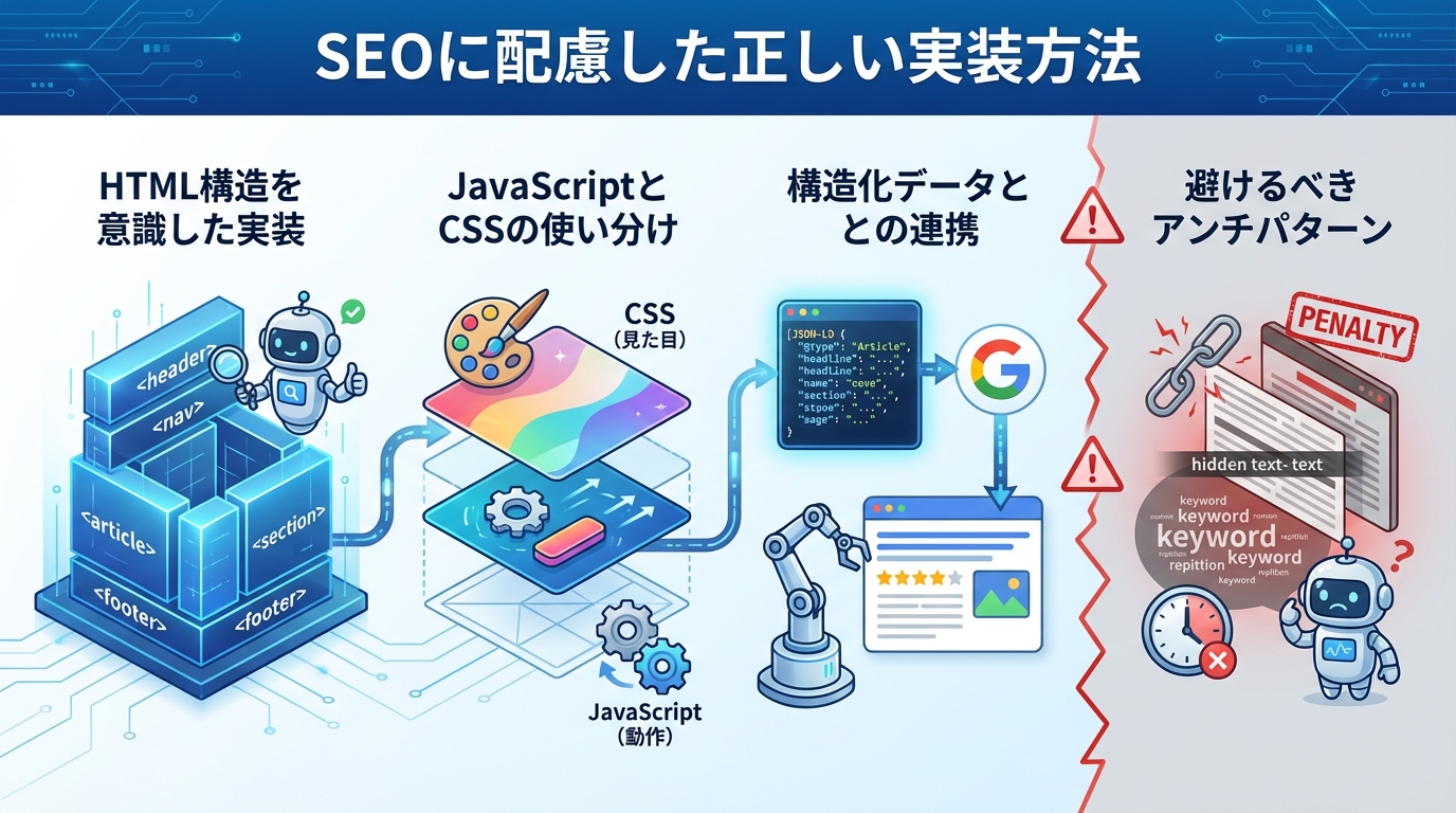 SEOに配慮した正しい実装方法