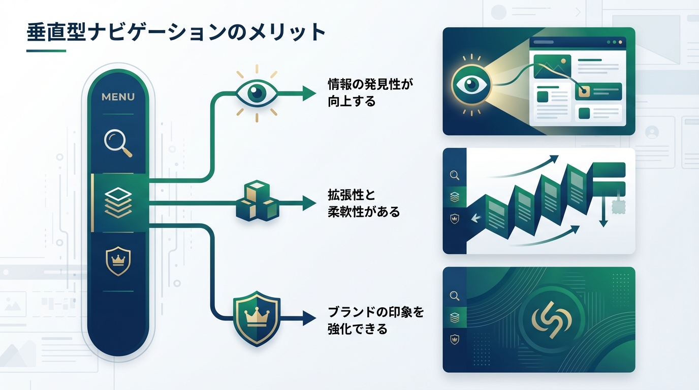 垂直型ナビゲーションのメリット