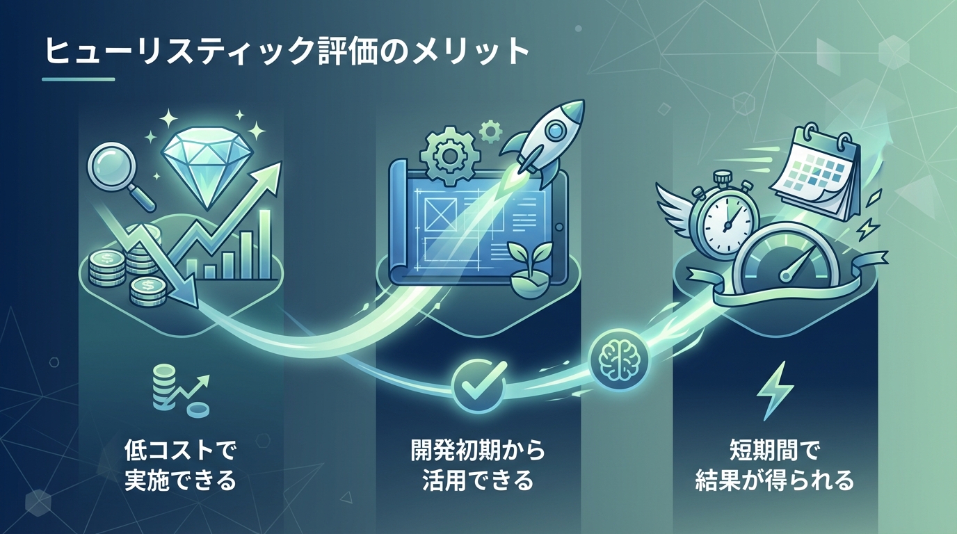 ヒューリスティック評価のメリット