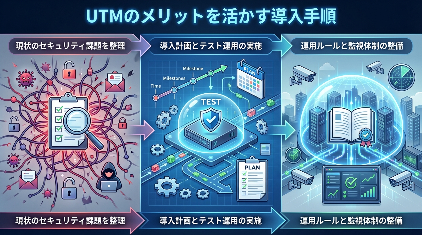 UTMのメリットを活かす導入手順