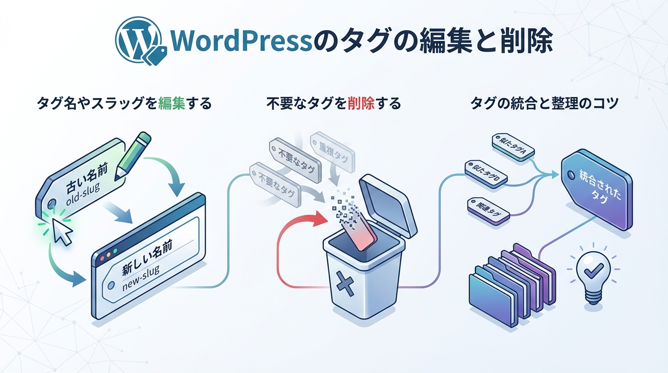WordPressのタグの編集と削除