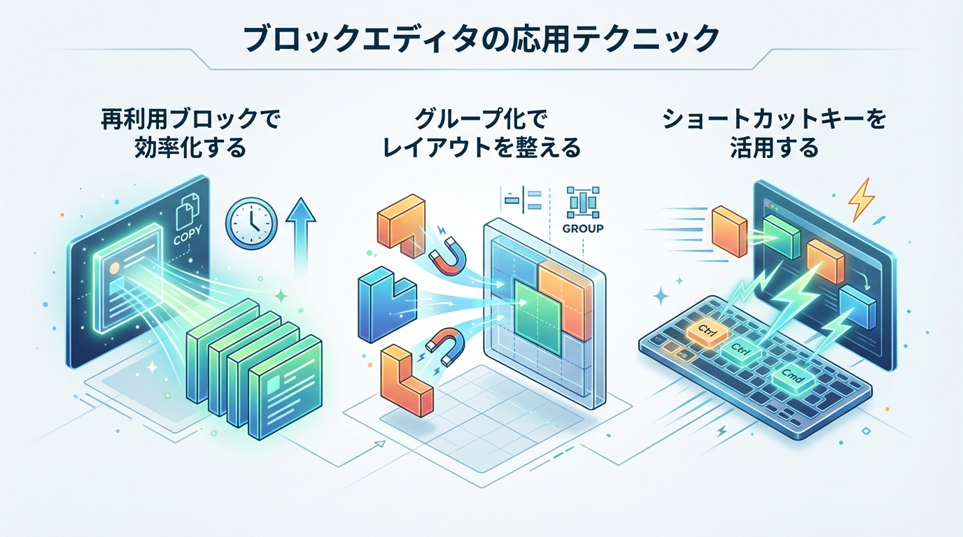 ブロックエディタの応用テクニック