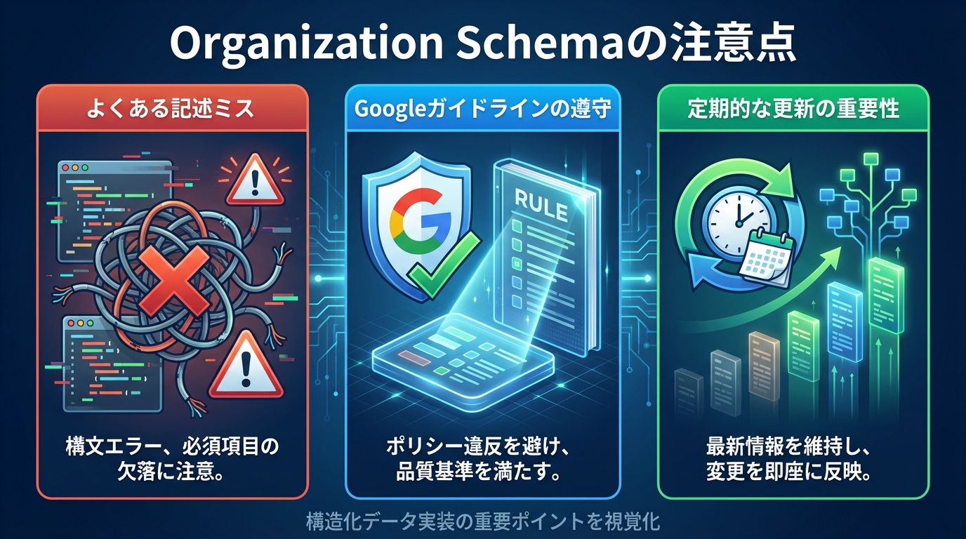 Organization Schemaの注意点