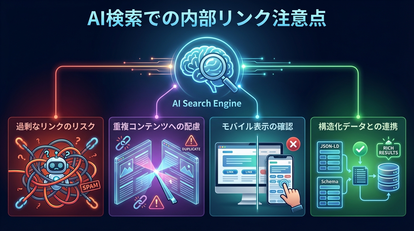 AI検索での内部リンク注意点