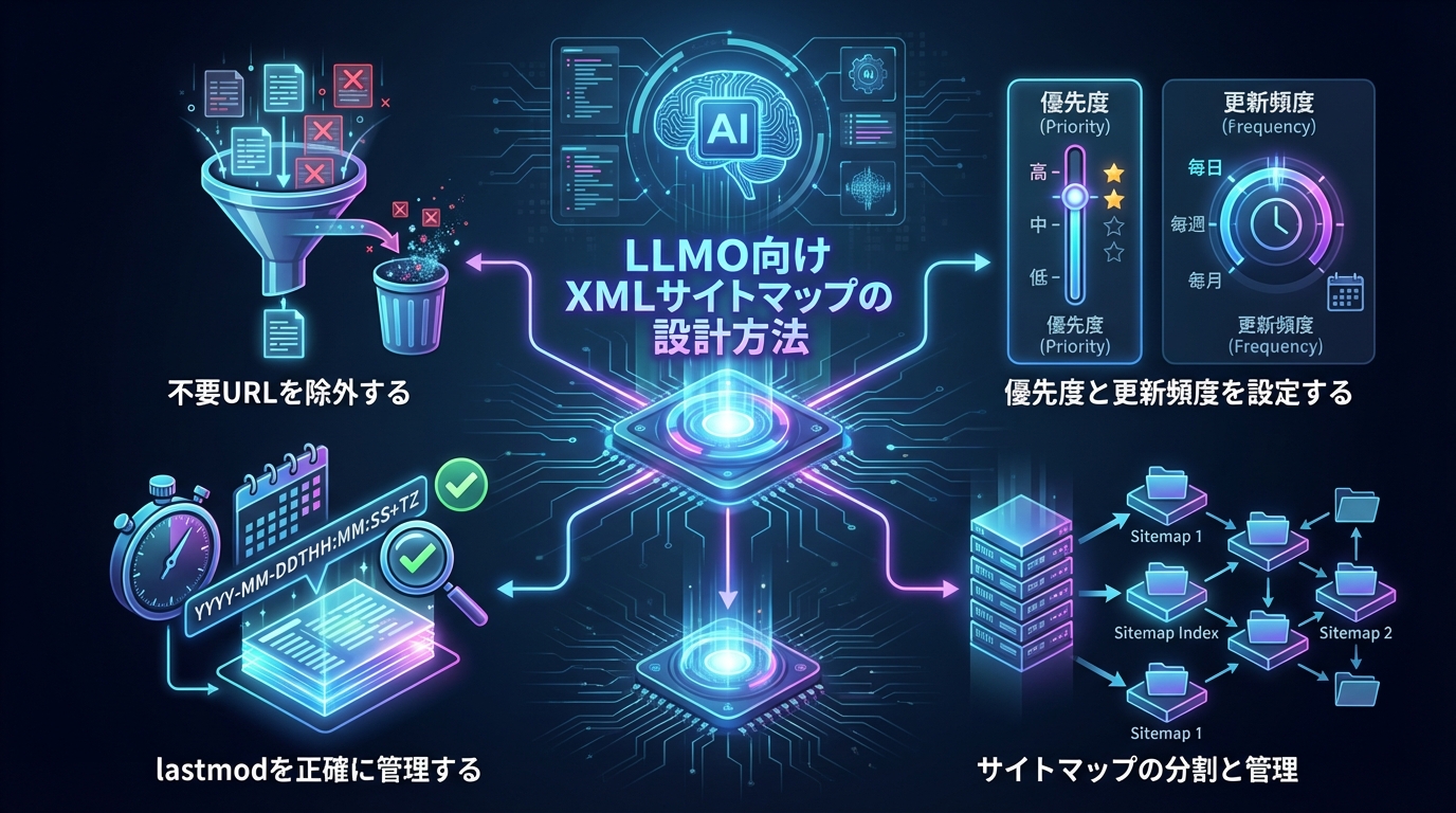LLMO向けXMLサイトマップの設計方法