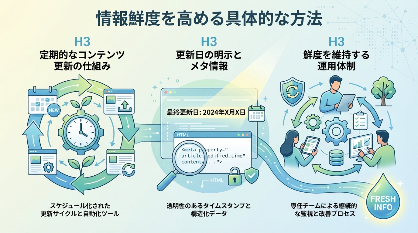 情報鮮度を高める具体的な方法