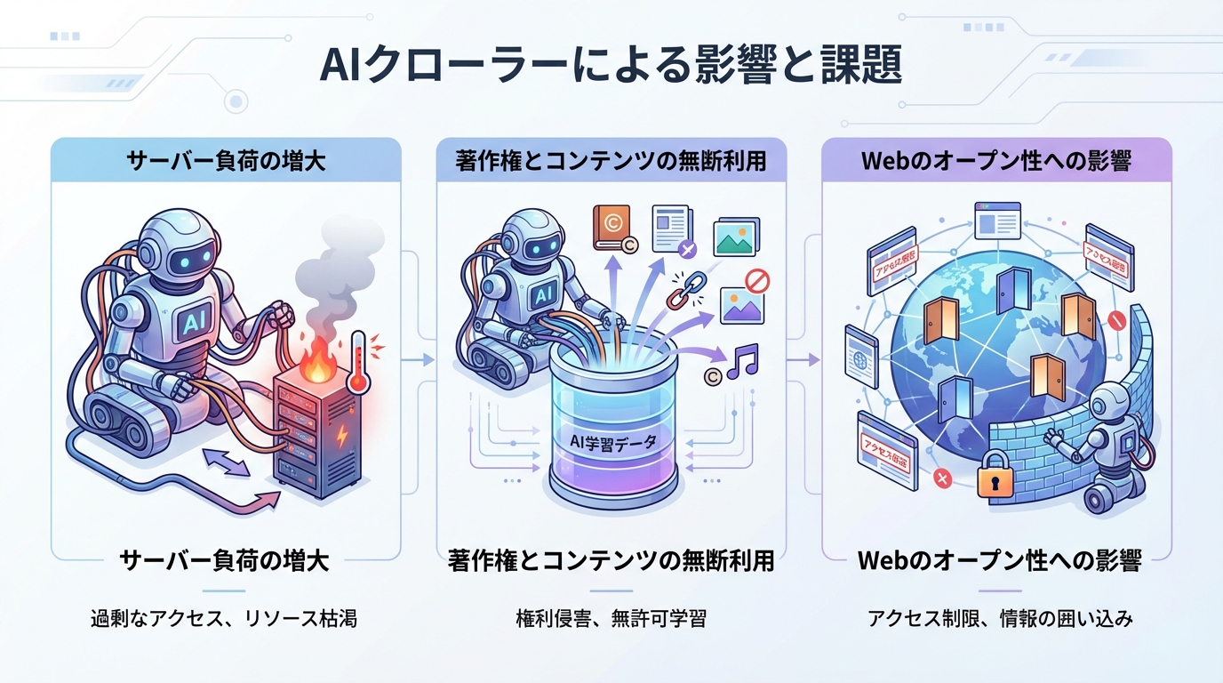 AIクローラーによる影響と課題