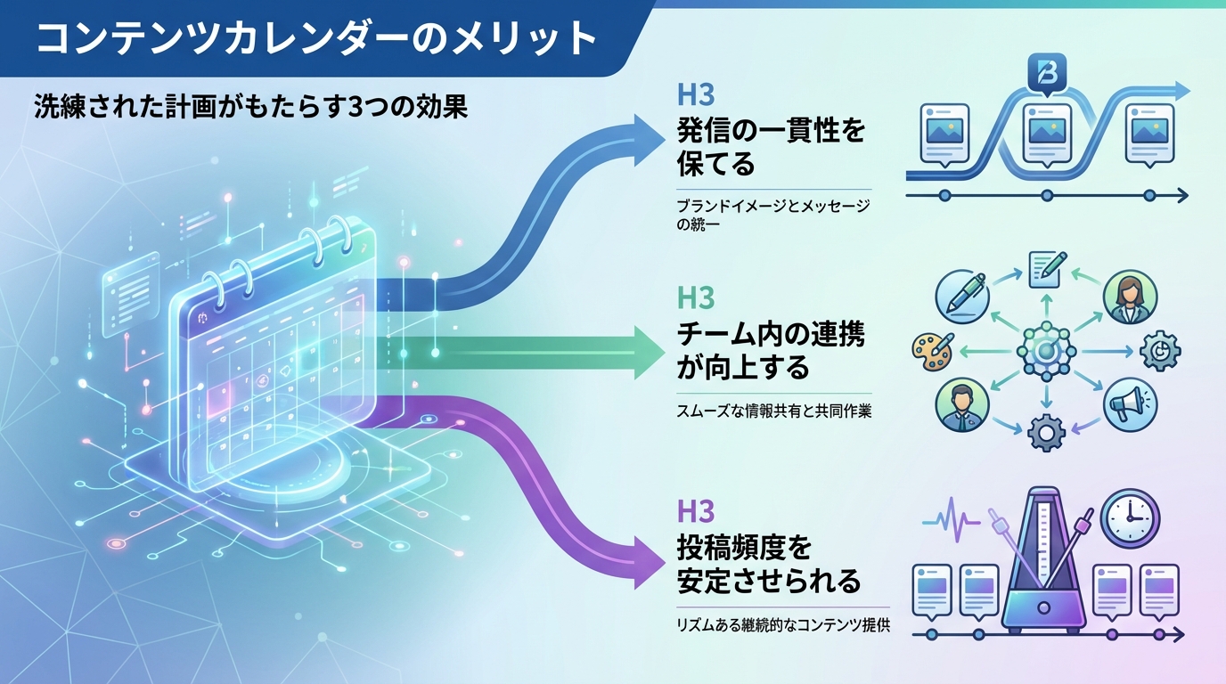 コンテンツカレンダーのメリット