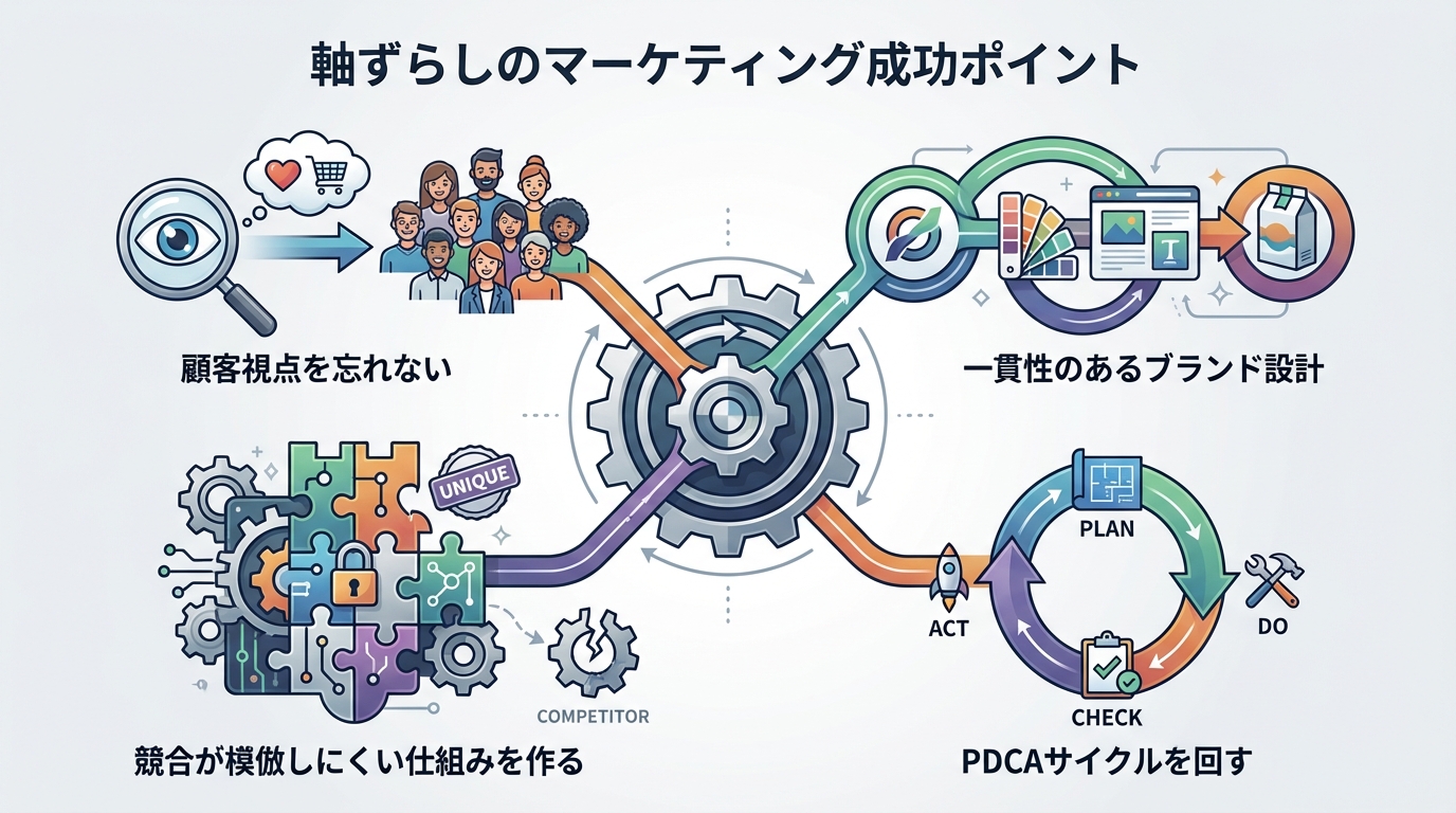 軸ずらしのマーケティング成功ポイント