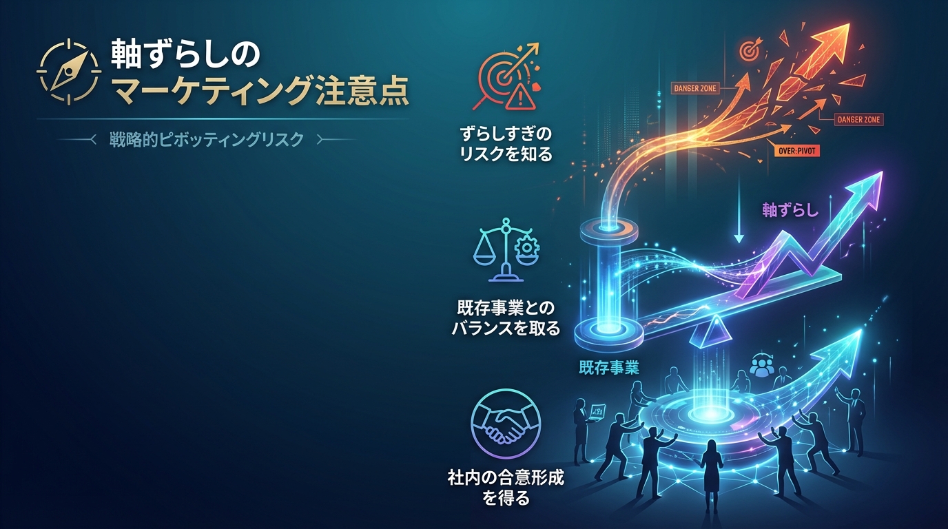 軸ずらしのマーケティング注意点