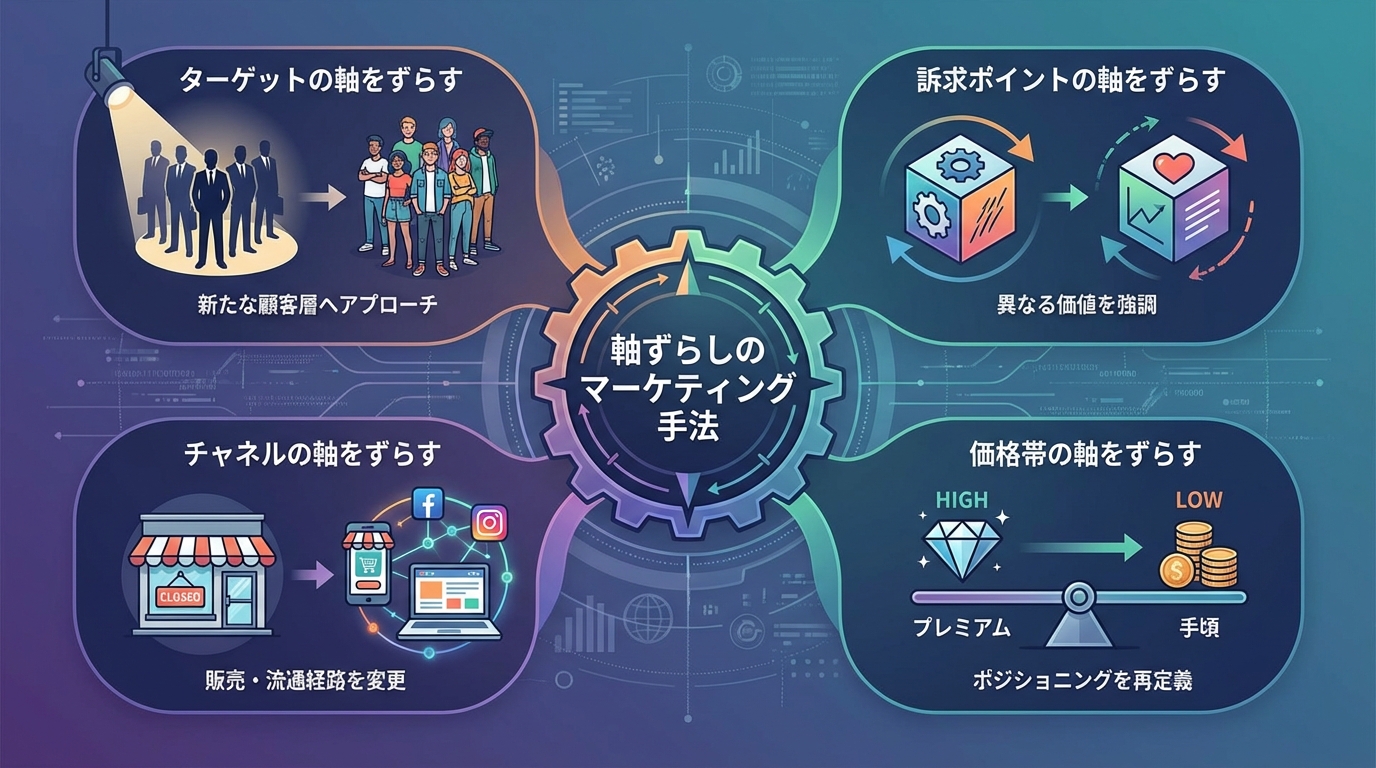 軸ずらしのマーケティング手法