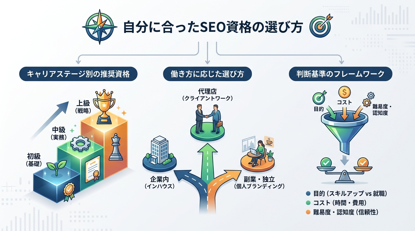 自分に合ったSEO資格の選び方