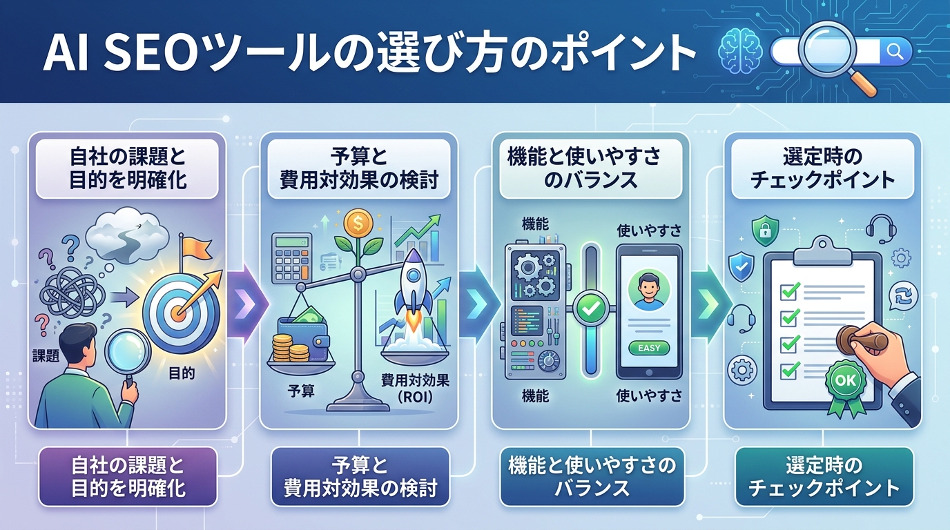 AI SEOツールの選び方のポイント