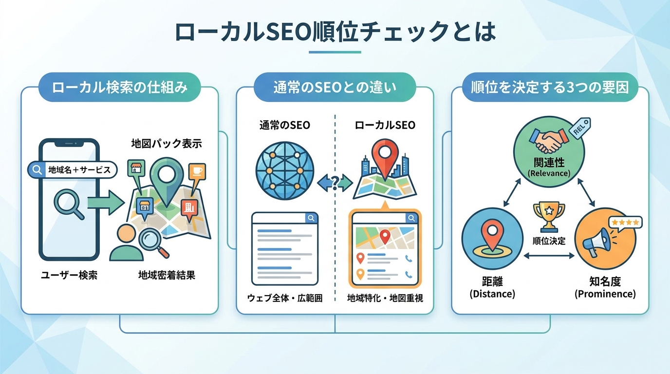 ローカルseo順位チェックとは
