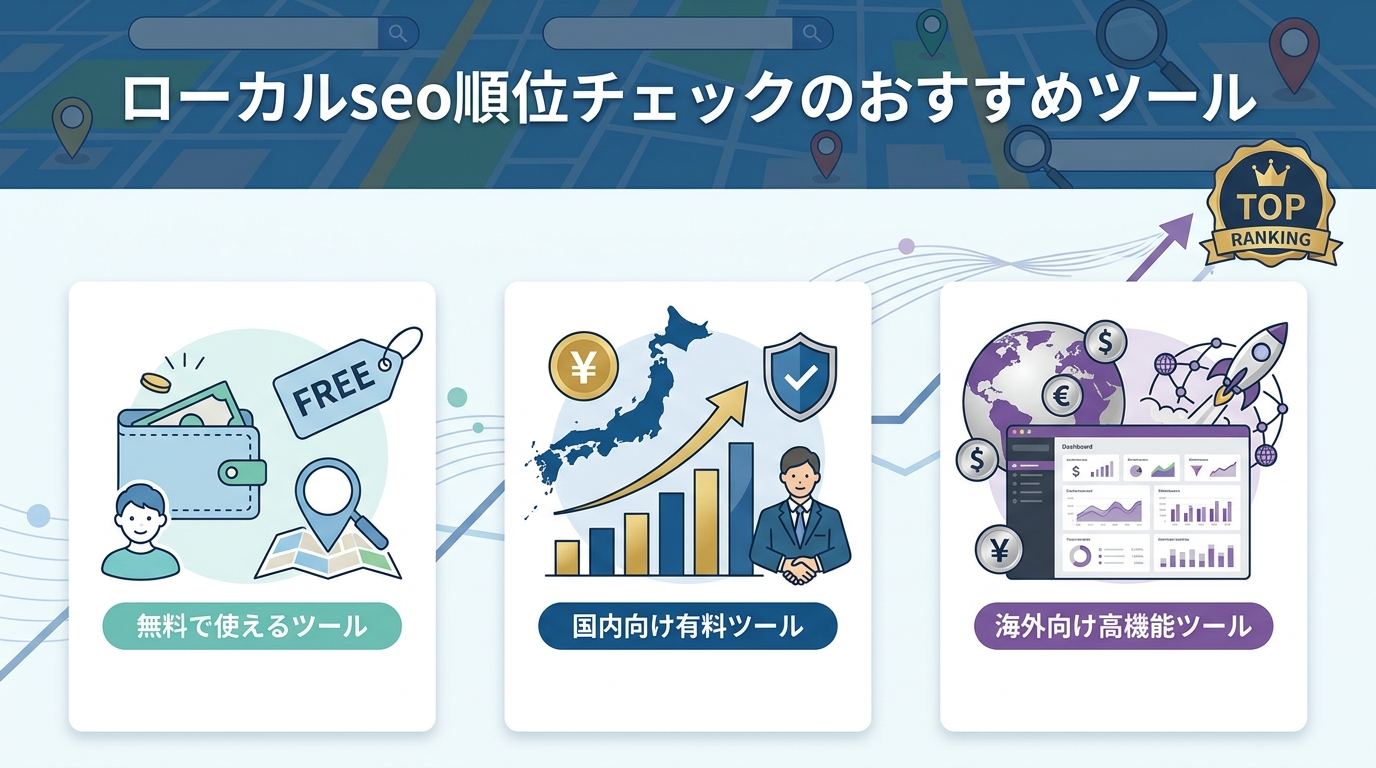 ローカルseo順位チェックのおすすめツール