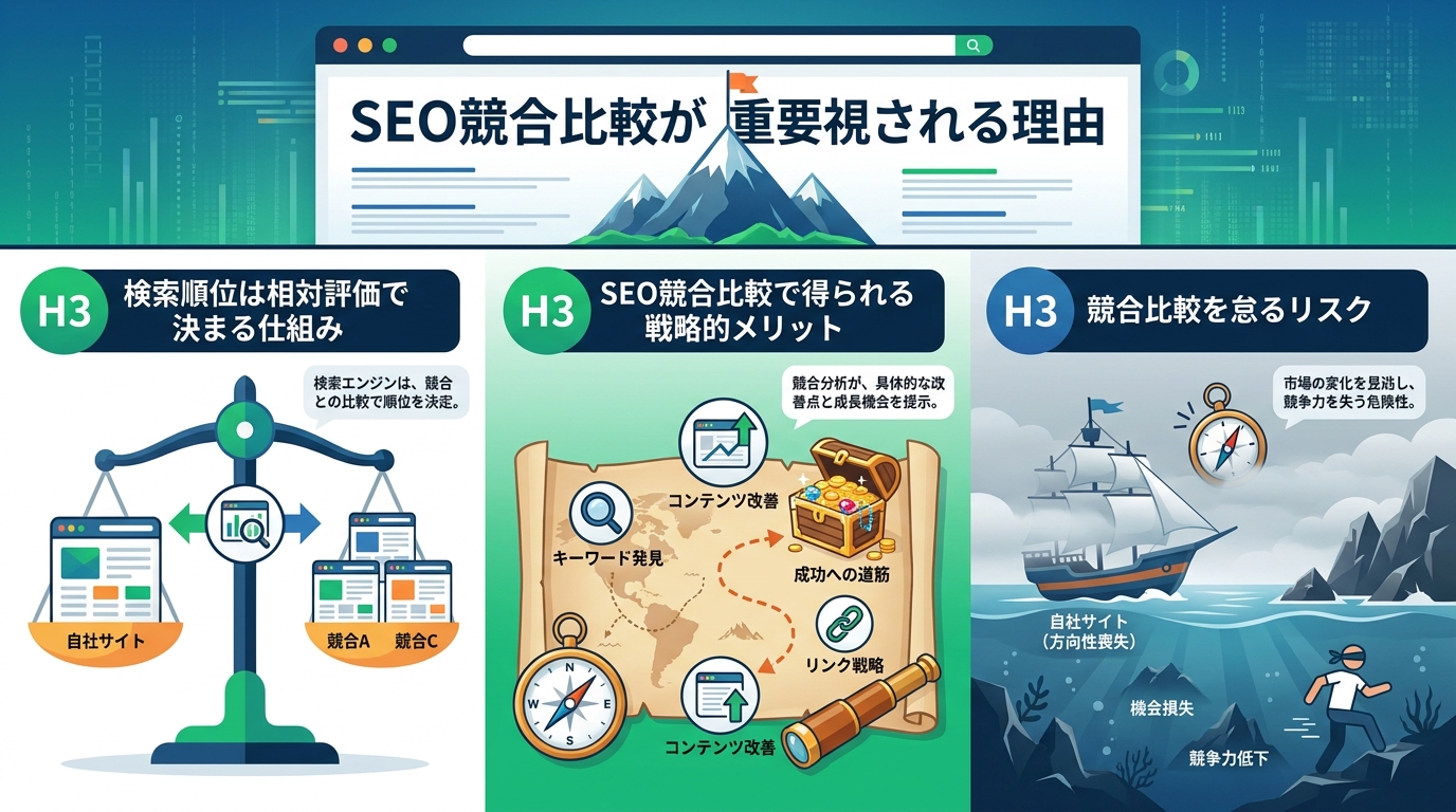 SEO競合比較が重要視される理由